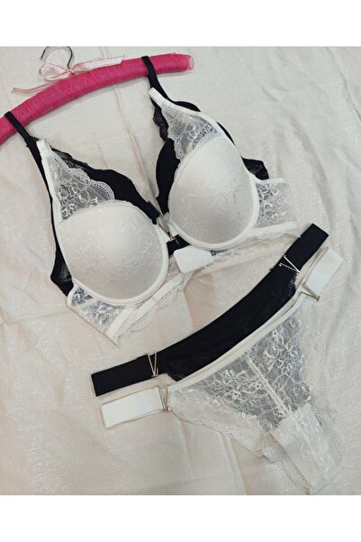 Love Angels Σετ εσωρούχων V Detailed Underwire χωρίς επένδυση, Σετ 2 τεμαχίων