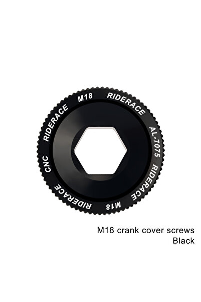 Choice مسمار تثبيت ذراع كرنك الدراجة M18 أسود، صامولة مجموعة الكرنك، غطاء كرن...