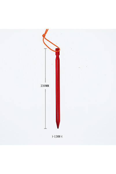 Choice مجموعة من 6 أوتاد خيمة حمراء من سبائك الألومنيوم بطول 23 سم، مناسبة لل...