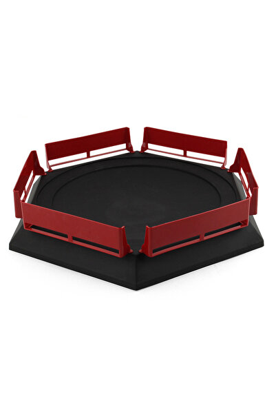 Choice قاعدة قرصية سوداء كبيرة بحجم 33 سم لحلبة ألعاب القتال المعدنية الدوارة