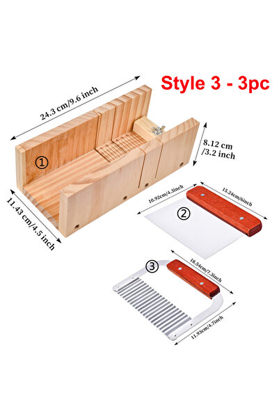 Choice1 أداة صنع الصابون 3، ماكينة تسوية الصابون الخشبية، قابلة للتعديل، أداة...