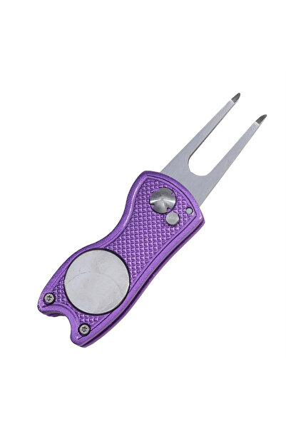 Choice Purple 1/2pc Foldable Golf Divot Repair Tool with Golf Ball Tool Pitch...