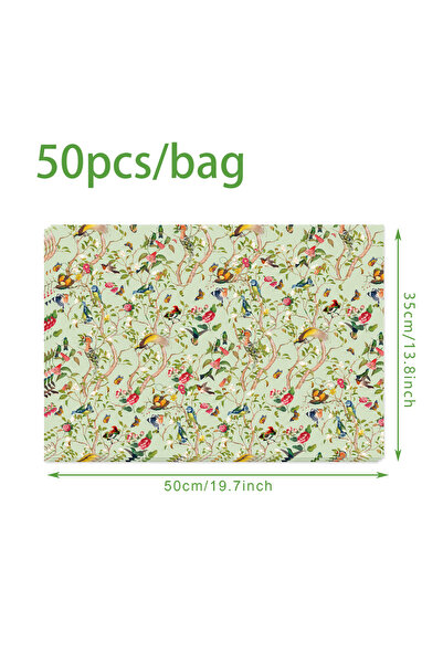 Choice 50pcs-WX002 20/50pcs Bird Flower Tissue Paper Snow Pear Paper Gift Wra...