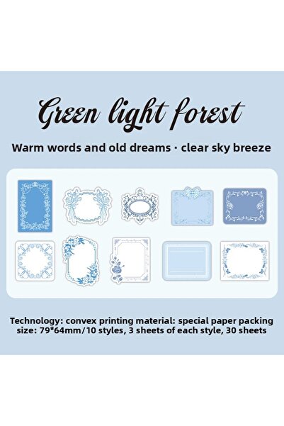 Choice b Journal Go 30pcs Vintage Memo Pads Paper DIY Scrapbooking Art Collag...