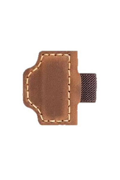 Choice حامل أقلام وعلامات كتب جلدية بلون بني مصفر، قطعة واحدة، مشبك مغناطيسي،...