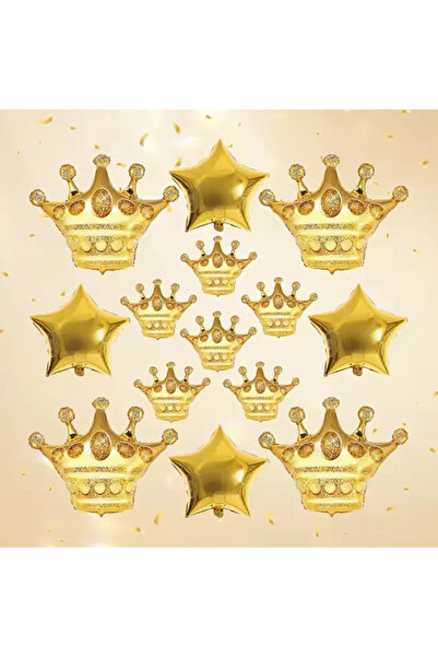 Choice Other AS SHOWN Crown 14pcs A 14pcs Big and Small Gold Crown Aluminum F...