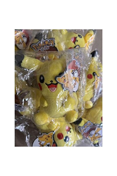 Miniso سلسلة مفاتيح بوكيمون قطيفة مفتوحة الفم، بيكاتشو، 12 سم، سلسلة مفاتيح ق...