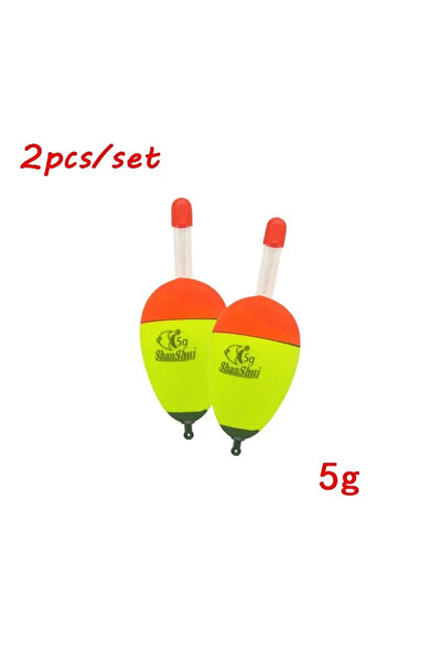 Choice قطعتان أصفرتان 5 غرام 2/10 قطع عوامة صيد ليلية مضيئة من مادة EVA، مصنو...