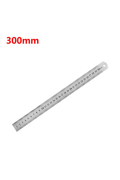 Choice 300mm Stainle Steel Metal Straight Ruler Precision Double Sided Precis...