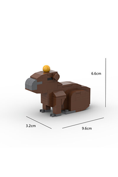 Choice hydrochoerus Animal Series 62Pcs MOC Bricks Cat Figires DIY Building B...