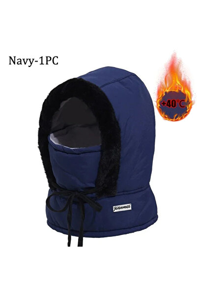 Choice Navy-1PC Cold Weather Thermal Balaclava Scarf Winter Windproof Hood Ha...