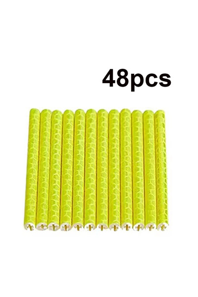 Choice yellow 48pcs 48/24/12PCS Bicycle Wheel Spokes Reflective Sticker Tube ...