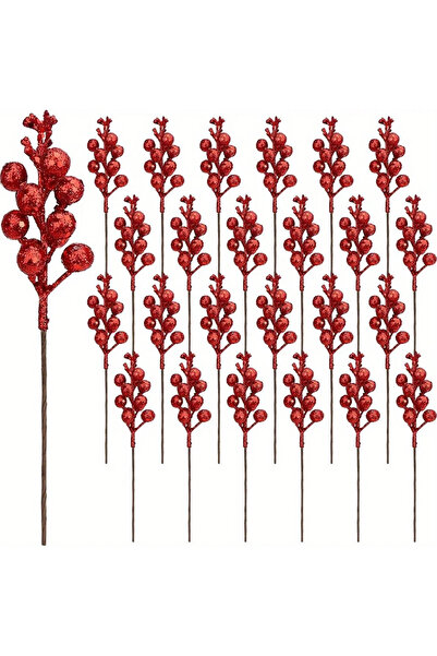 Choice 10pcs Red 10pcs Christmas Decoration Artificial Berry Bouquet Xmas Tre...