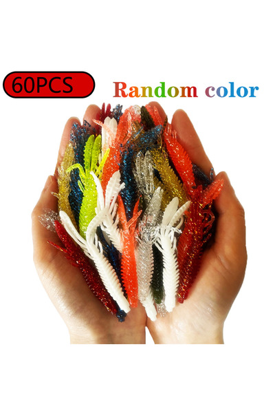 Choice طُعوم سيليكون صناعية متذبذبة، 7.5 سم، 60 قطعة، 100 قطعة، 6.5 سم، 7.5 س...