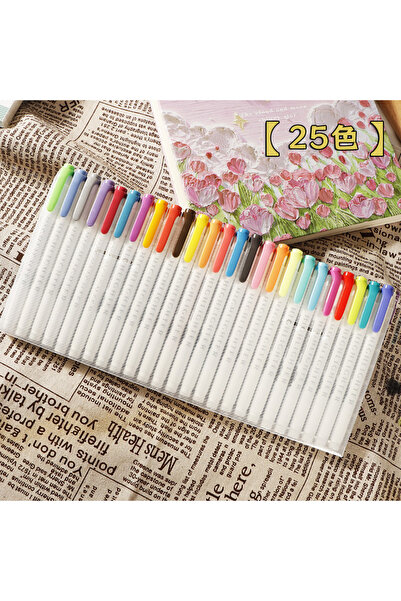 Choice 25 PCS 5/15/25 Pcs Double Head Highlighter Pens Graffiti Markers Highl...