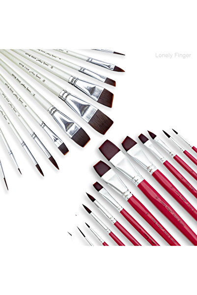 Choice 24White Red Face 12pcs Face Paint Brush Set Professional Quality Brush...