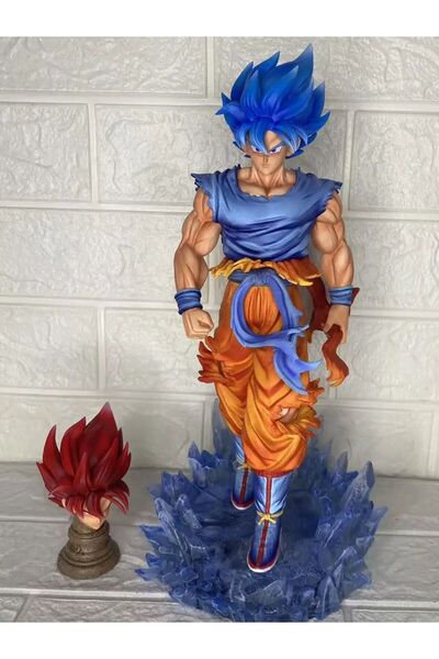 BANDAI تمثال بلو جي تي دراغون بول سوبر سانيا مان سوبر بلو - سوبر ريد صن وكونغ...