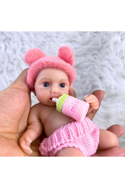 Choice دمية صغيرة واقعية بحجم 6 بوصات (15 سم) مصنوعة بالكامل من السيليكون، دم...