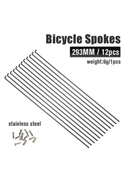 Choice elbow293MM 12pcs Bicycle spokes wire mountain / road bike 304 stainles...