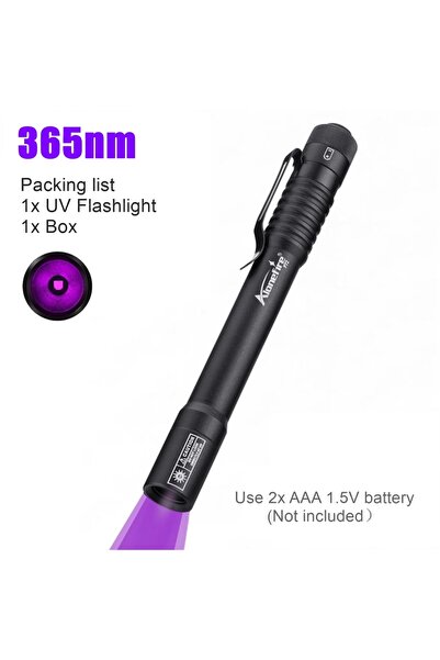 Choice 365nm Alonefire Mini 365nm/395nm LED UV Pen light Flashlight Invisible...