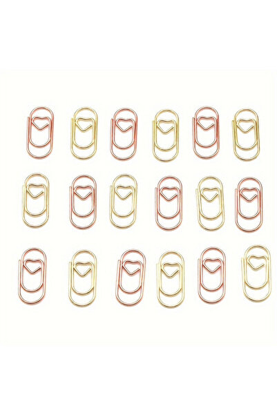 choice2 AXKHXZ-50geduose 50 قطعة مشبك ورق صغير على شكل قلب، مشبك ورق إبداعي م...