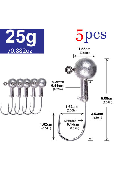 Choice عبوة لوريستيكر 25 غرام، تتضمن أوزانًا من 1 غرام إلى 2 غرام، مع خطافات ...