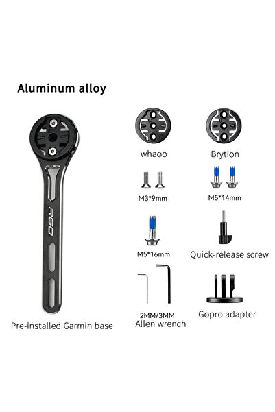 Choice Aluminum alloy-K307 RGO Bicycle Computer Mount Carbon Fiber Extension ...