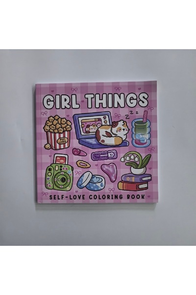 Choice 1 Cute Girl Things Stress Relief Coloring Book Self-love Drawing Book ...
