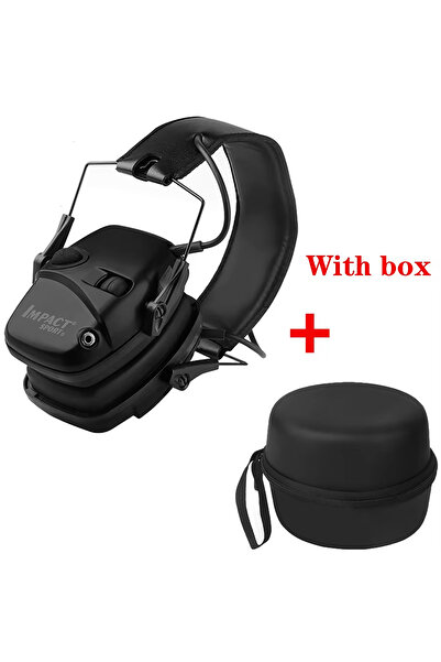 Choice واقيات أذن تكتيكية للرماية من HL-Y-Black-BOX، مزودة بتقنية تضخيم الصوت...