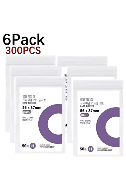 Choice 300 قطعة - 56×87 مم، 63.5×88 مم، أكمام بطاقات شفافة من البولي بروبيلين...