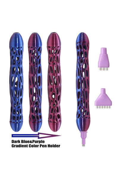 Choice1 Gradient Purple 3D Hollowed-Out Diamond Painting Pen with Gradient Co...