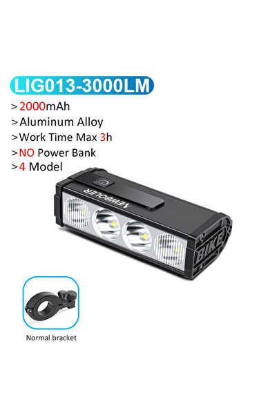 Choice مصباح دراجة أمامي LIG013 من نيوبولر، بقوة 4500 لومن، وبطارية 14000 ملل...