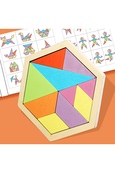 Choice 868 Wooden Tangram Jigsaw DIY Puzzle Kids Learning Educational Toys fo...