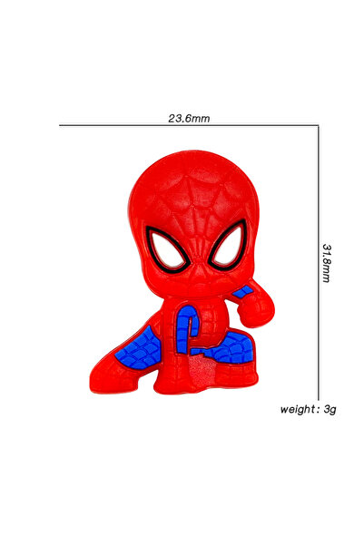Miniso 10pcs bead 1/3/10pcs Spider-Man Silicone Pacifier Clip Pacifier Chain ...