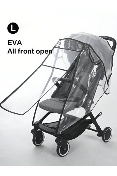 Choice black L Baby stroller accessories waterproof and rainproof cover trans...