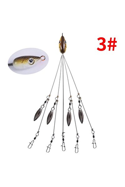 Choice اللون 3، لون بني داكن، طول 21.5 سم، وزن 18 غرام، طعم صيد ألاباما أمبري...