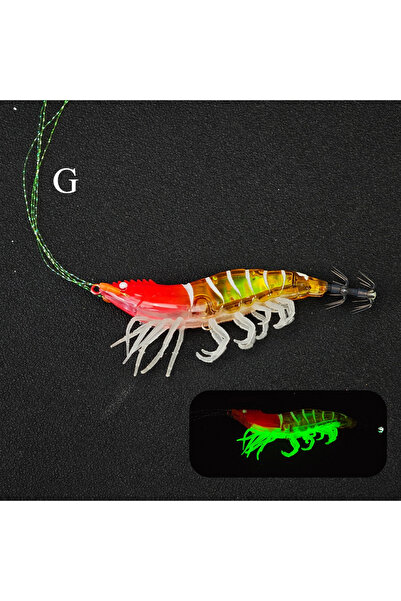 Choice قطعة واحدة من طعم صيد الروبيان المضيء بطول 10.5 سم، مناسب لصيد الأسماك...