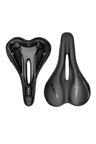 Choice سرج دراجة هوائية أسود سميك وناعم من بليسليس، وسادة مقعد مقاومة للماء و...