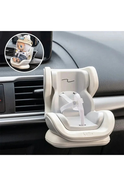 Choice GRAY New For Labubu Car Doll Safety Seat Cartoon Chair Model Kawaii Do...