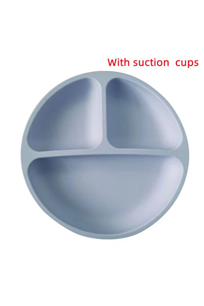 Choice8 طبق طعام سيليكون للأطفال، لون أزرق فاتح، قطعة واحدة، خالٍ من مادة BPA...