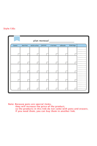 Choice8 Only-13ES A3 Size Magnetic Weekly &monthly Planner Dry Erase Calendar...