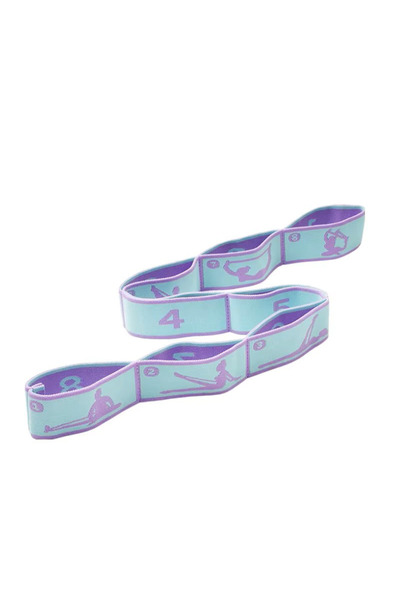Choice Purple Blue Resistance Band Yoga Auxiliary Stretching Belt Adult Latin...