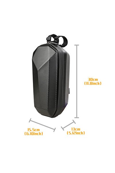 Choice3 حقيبة تخزين أمامية للسكوتر الكهربائي WILD MAN سعة 4 لتر باللون الأسود...