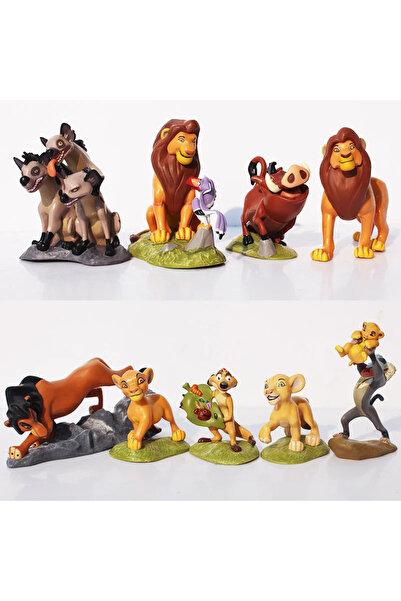 Choice مجموعة من 9 قطع من مجسمات شخصيات فيلم الأسد الملك الكرتونية (سيمبا، نا...