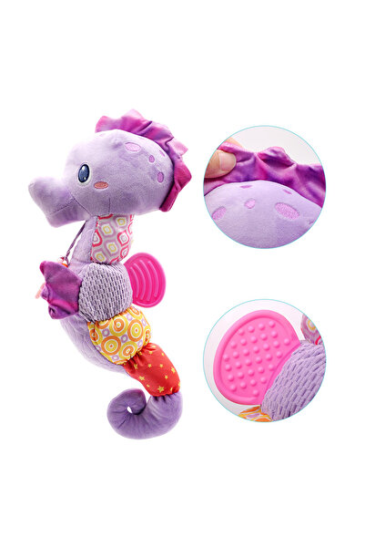 Choice خشخيشة أطفال بنفسجية، ألعاب موسيقية محشوة للأطفال، لعبة ناعمة بألوان ز...