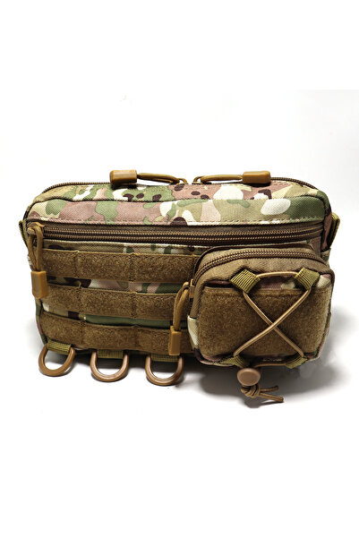 Choice حقيبة إدارة أفقية من نوع CP Tactical Molle مع جيب أمامي برباط، حقيبة E...