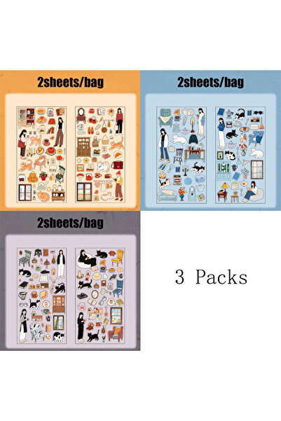 Choice S29528-123 ملصقات مستر بيبر ثلاثية بتصميم غابة النهر المرصع بالنجوم، م...