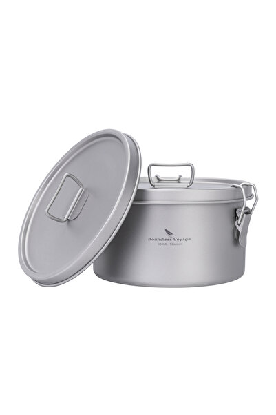 Choice صندوق عشاء تيتانيوم متعدد الوظائف من باوندليس فويج TiW2085C مع غطاءين ...