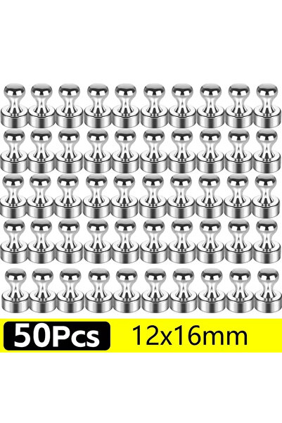 Choice 12x16mm 50Pcs 50-1Pcs Metal Magnetic Pins Neodymium Magnetic Thumbtack...