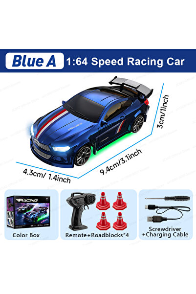 Choice سيارة بلو بي جيه سي إم أو 1:64 دريفتينج ميني كار 2.4G عالية السرعة دري...